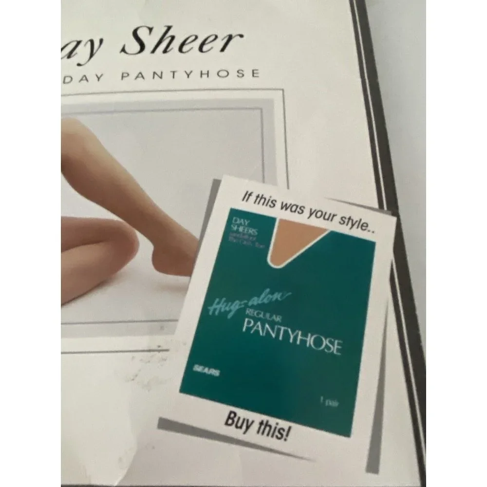 Nice Touch Day Sheer Pantyhose Non Control Size C Smokey Taupe Day Sheer Toe NIB